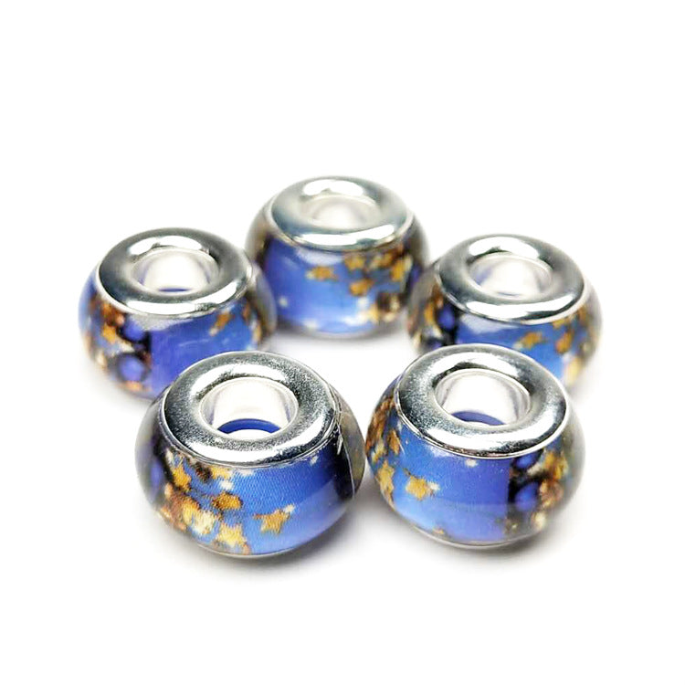 Christmas Pattern Resin Spacer Beads 14mm Mixed Designs 100pcs 2