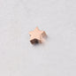 Stainless Steel Flat Star Metal Beads 8mm Polished Mirror Finish 10pcs 8