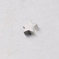 Stainless Steel Flat Star Metal Beads 8mm Polished Mirror Finish 10pcs 6