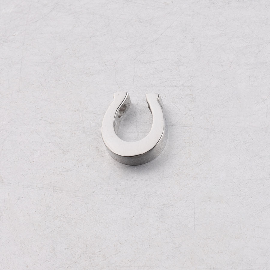 Stainless Steel Horseshoe Metal Beads 8mm Glossy Color Retaining 10pcs 6