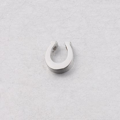 Stainless Steel Horseshoe Metal Beads 8mm Glossy Color Retaining 10pcs 6