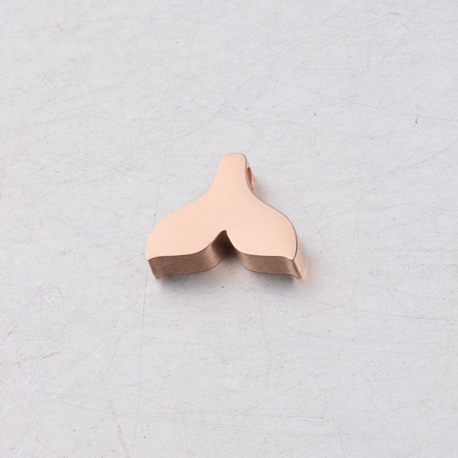 Stainless Steel Mermaid Tail Metal Beads 12mm Polished Mirror Surface 10pcs 8