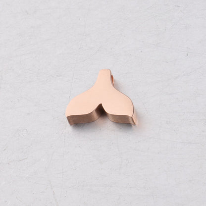 Stainless Steel Mermaid Tail Metal Beads 12mm Polished Mirror Surface 10pcs 8