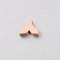 Stainless Steel Mermaid Tail Metal Beads 12mm Polished Mirror Surface 10pcs 8