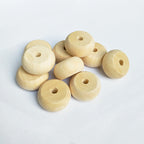 Wood Round Spacer Beads 14-30mm Smooth Pale Finish 100pcs 3