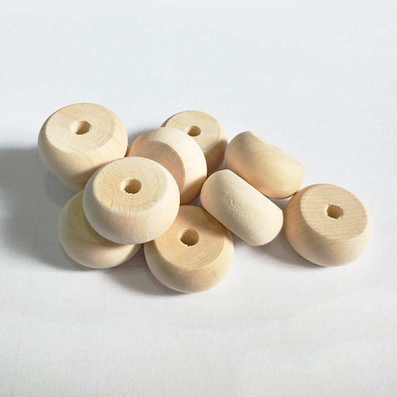 Wood Round Spacer Beads 14-30mm Smooth Pale Finish 100pcs 4