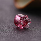 Lampwork Glass Beads Lily Of The Valley 9mm Transparent Soft Pink 1pc 2