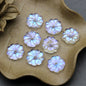 Petal Acrylic Beads 15mm Translucent Czech Glass Style 5pcs 7