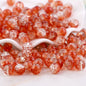 Crackle Glass Beads Round 10mm Dual Color Mixed 80pcs 14