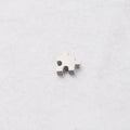 Stainless Steel Jigsaw Puzzle Metal Beads 10mm Flat Cut 10pcs 6