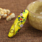 Vintage Filigreeing Barrel Lampwork Glass Beads 13x42mm 10pcs 9