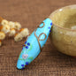 Vintage Filigreeing Barrel Lampwork Glass Beads 13x42mm 10pcs 8