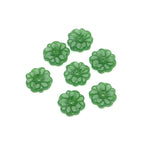 Petal Acrylic Beads 15mm Translucent Czech Glass Style 5pcs 4