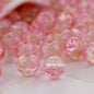 Crackle Glass Beads Round 10mm Dual Color Mixed 80pcs 22