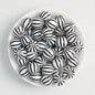 Striped 15mm Priented Round Silicone Beads Balloon Design 50pcs 7