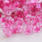 Crackle Glass Beads Round 10mm Dual Color Mixed 80pcs 11