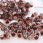 Crackle Glass Beads Round 10mm Dual Color Mixed 80pcs 23