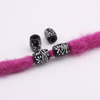 Fireworks Patterned Acrylic Beads 10x12mm Black White Plastic 100pcs 3