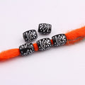 Fireworks Patterned Acrylic Beads 10x12mm Black White Plastic 100pcs 5