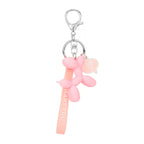 Pastel Balloon Dog Keychain PVC Soft Pink Whimsical Design