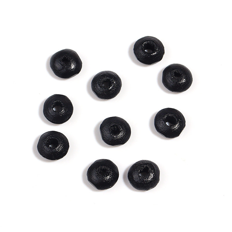 Wooden Round Spacer Beads 6mm 8mm Colorful Dyed Schima 250g 3