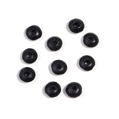 Wooden Round Spacer Beads 6mm 8mm Colorful Dyed Schima 250g 3