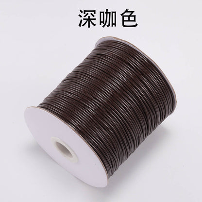 PU Leather Waxed Thread 1.2mm Diameter Colorful 30m Spool 20