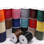 PU Leather Waxed Thread 1.2mm Diameter Colorful 30m Spool 4