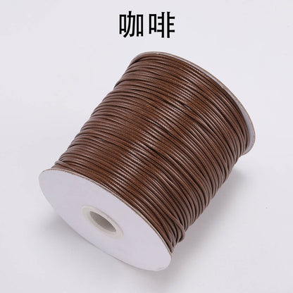 PU Leather Waxed Thread 1.2mm Diameter Colorful 30m Spool 18