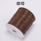 PU Leather Waxed Thread 1.2mm Diameter Colorful 30m Spool 18