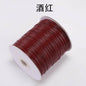 PU Leather Waxed Thread 1.2mm Diameter Colorful 30m Spool 27