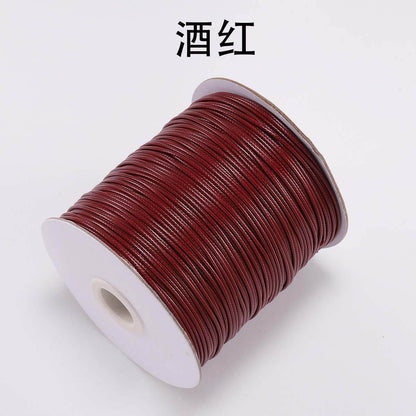PU Leather Waxed Thread 1.2mm Diameter Colorful 30m Spool 27