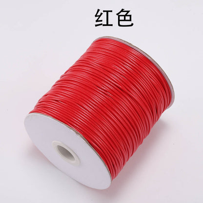 PU Leather Waxed Thread 1.2mm Diameter Colorful 30m Spool 24