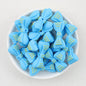 3D Father's Day Blue Bowtie Silicone Focal Beads 20pcs