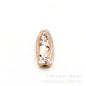 Portrait Metal Beads 13mm KC Gold Virgin Mary Embossed 100pcs 3