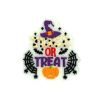 Silicone Focal Beads Halloween Trick Or Treat Circle Badge Stars 20pcs