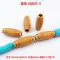 Striped Acrylic Beads Wood Imitation Plastic Dreadlock Style 100pcs 7