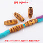 Striped Acrylic Beads Wood Imitation Plastic Dreadlock Style 100pcs 8