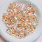 UV Finish Cloud Acrylic Beads 22x32mm Transparent Pastel 10pcs 6