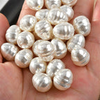 Imitation Pearl Thread Shaped Acrylic Beads 14mm 10pcs 3