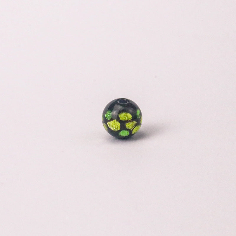 Electroplated Round Lampwork Glass Beads 12mm Japanese Style 7