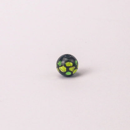 Electroplated Round Lampwork Glass Beads 12mm Japanese Style 7