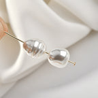 Imitation Pearl Thread Shaped Acrylic Beads 14mm 10pcs 2