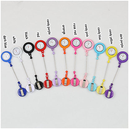 Beadable Retractable Badge Reel Watch Glow In The Dark Silicone Case Easy Pull Buckle
