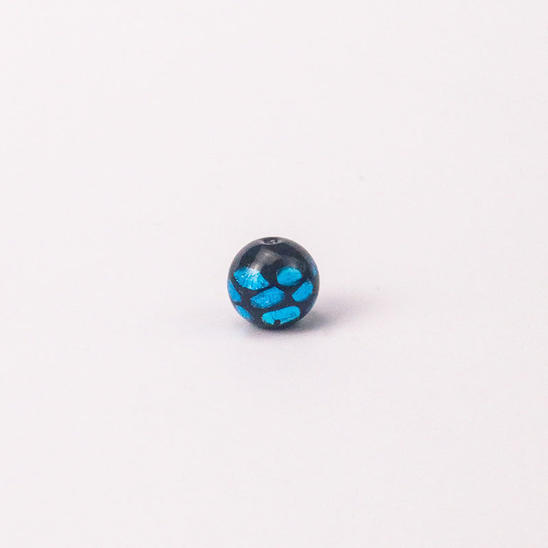 Electroplated Round Lampwork Glass Beads 12mm Japanese Style 11