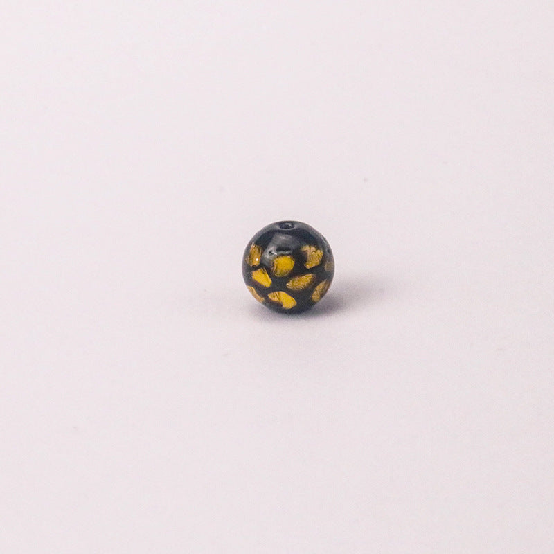 Electroplated Round Lampwork Glass Beads 12mm Japanese Style 5
