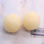 Imitation Bodhi Lotus Resin Beads 17mm Milky Yellow 10pcs 6