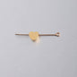 Stainless Steel Heart Metal Beads 8mm Smooth Flat Color Retaining 5pcs 6