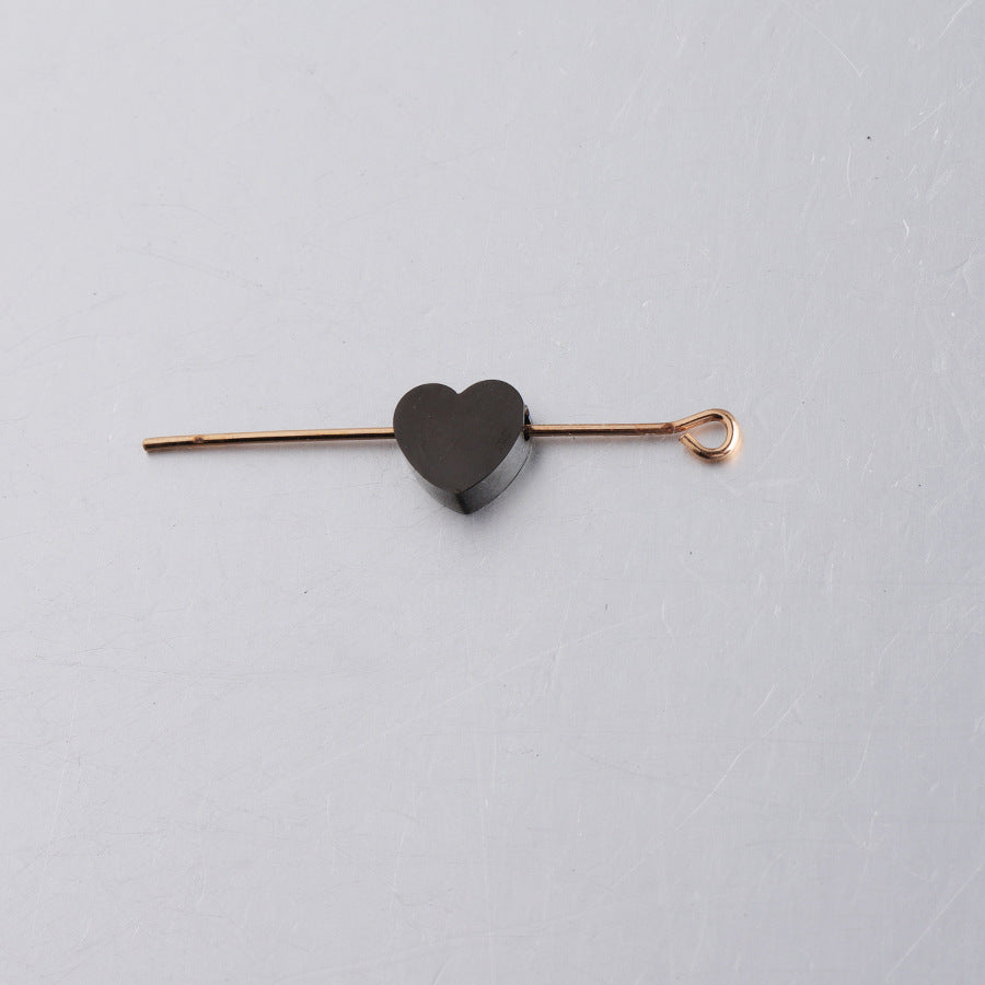 Stainless Steel Heart Metal Beads 8mm Smooth Flat Color Retaining 5pcs 12