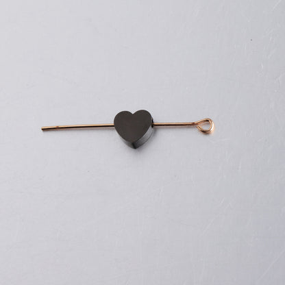 Stainless Steel Heart Metal Beads 8mm Smooth Flat Color Retaining 5pcs 12